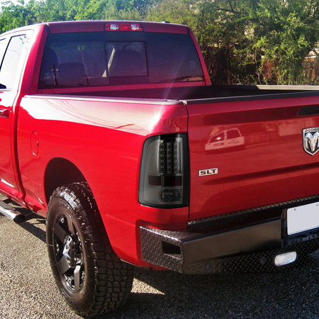 Spec-D Tuning 09-Up Dodge Ram LED Tail Lights Smoke Lens LT-RAM09GLED-TM